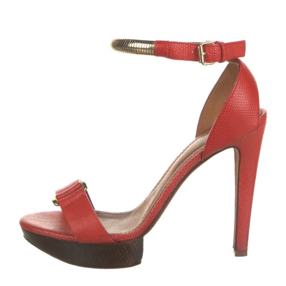 Lanvin Red Women's Heels - Picture 7 of 9